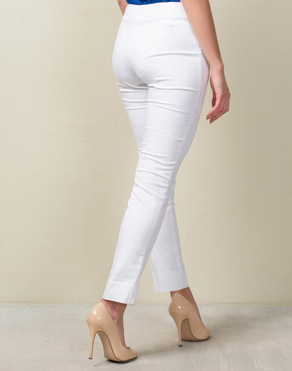 Ada Fashions WHITE Slim Fit Lycra Pant